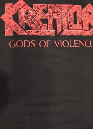 Футболка  kreator - gods of violence heavy metal thrash3 фото