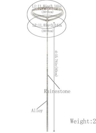 Чокер цепочка колье ожерелье многослойный подвеска хит тренд мода6 фото