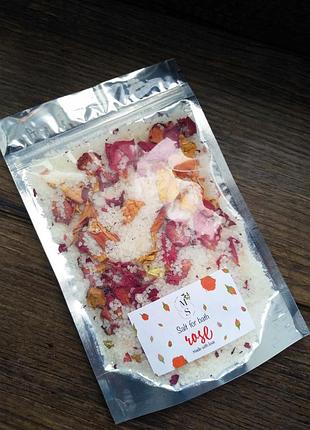 Трояндова. арома сіль для ванни, молочна сіль