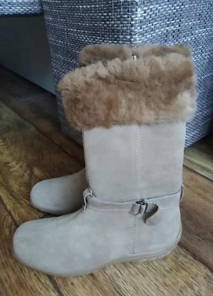 Сапожки замшевые