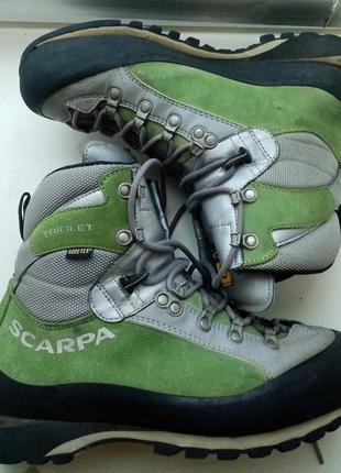 25 см. горные трекинговые ботинки scarpa triolet gore-tex (оригинал)
