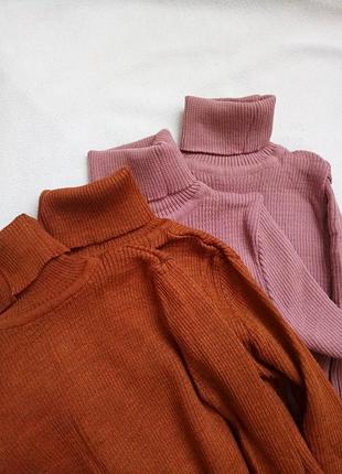 Базовий гольф/водолазка в рубчик