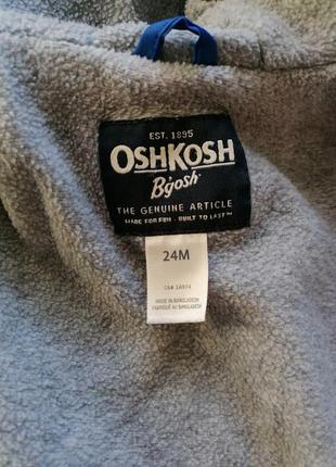 Стильная куртка oshkosh на флисовой подкладке5 фото