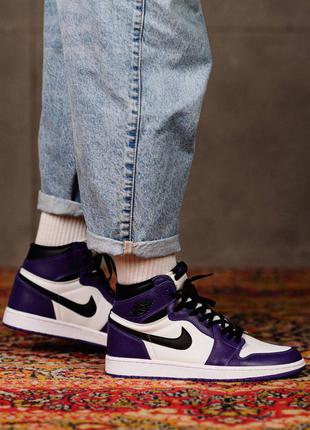 Кроссовки мужские найк nike air jordan court purple3 фото