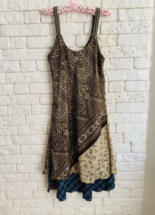 Двусторонние шелковое платье 7