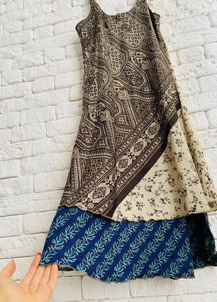 Двусторонние шелковое платье 4