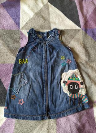 Джинсовий сарафан на дівчинку