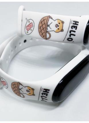 Ремінець mi band 3 mi smart band 4 m band 5 mi band 6 рижик 🐕