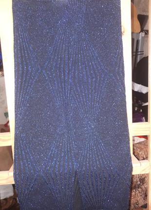 Фактурная праздничная юбка с люрексом.2 фото