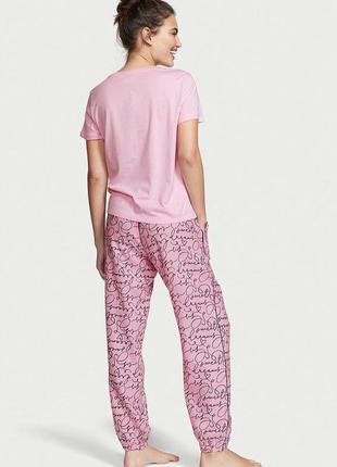 Розовая пижама со штанами vs 💕3 фото