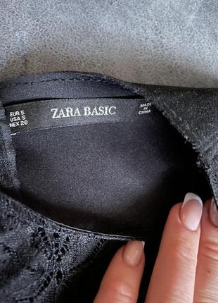 Zara платье из замши с гипюром5 фото