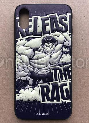 Чохол marvel hulk 3d для iphone xs