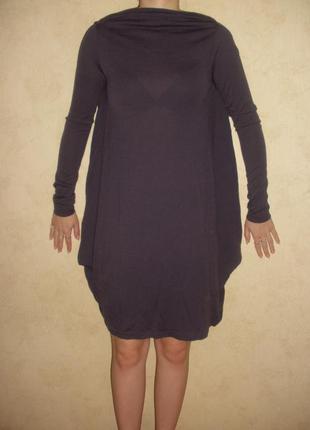 Приятного шерсть акрил трикотажа размашистое креативное платье sisley2 фото