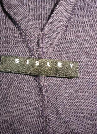 Приятного шерсть акрил трикотажа размашистое креативное платье sisley9 фото