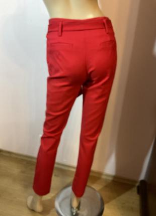 Красные демисезонные штаны /s/ brend given2 фото