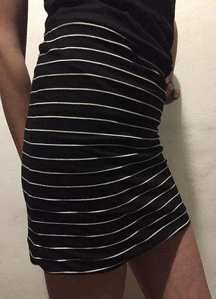 Юбка в полосочку н&м
