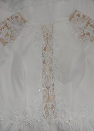 Свадебное шифоновое платье3 фото