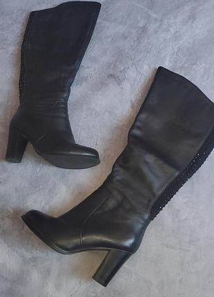 Сапожки 38 ботинки rekotti bfs 320 k136-2 на каблуке телые зимние