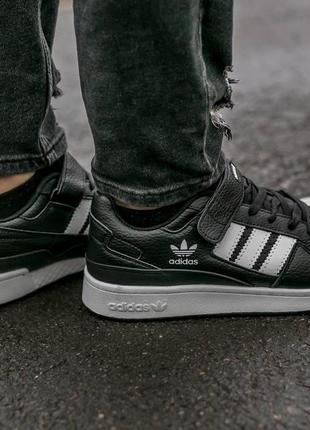 Adidas forum mid black, кросівки чоловічі адідас форум4 фото