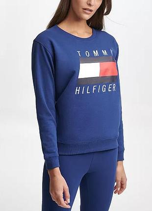 Оверсайз свитшот теплый размер м tommy hilfiger оригинал1 фото