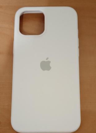 Силіконовий чохол для iphone 12 pro max white