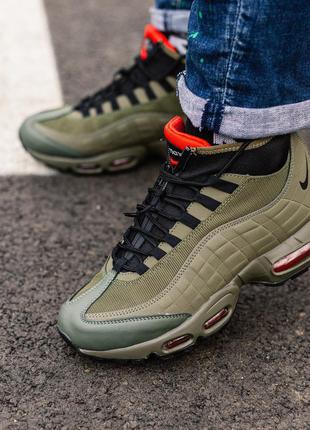 Кроссовки мужские найк nike air max 95 sneakerboot haki