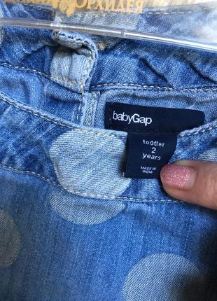 Платье джинсовое gap 2 года2 фото