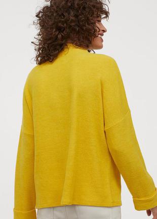 Новый свободный желтый джемпер кофта свитер h&m3 фото