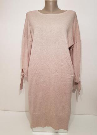 Роскошное нюдовое дизайнерское платье cynthia rowley хлопок4 фото