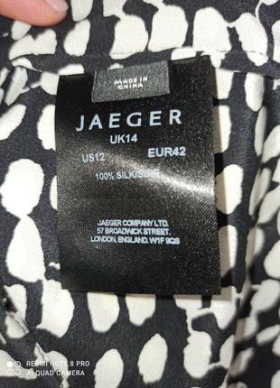 Шелковая блуза туника jaeger р.143 фото