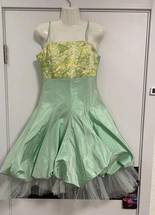 Плаття-сарафан decolte салатовий хамелеон