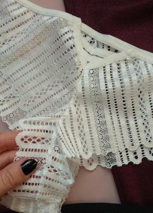 Кружевные трусики бразильяны vanilya secret