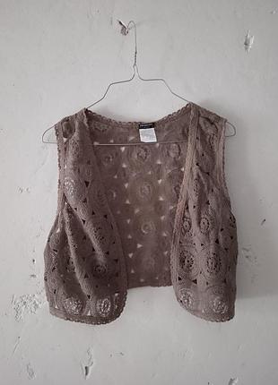 Ажурный жилет calzedonia l