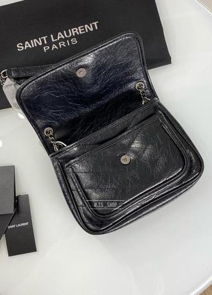 Модная кожаная женская сумка в стиле ysl niki small 22см3 фото