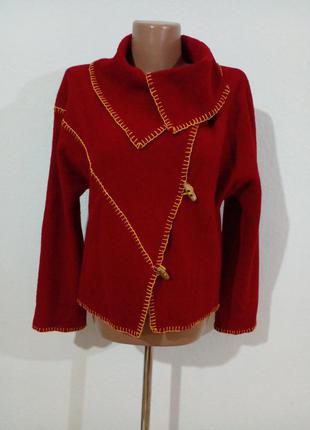 Жакет из вареной шерсти в этно бохо стиле