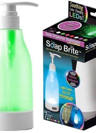Уценка! дозатор soap bright диспенсер для мыла с подсветкой