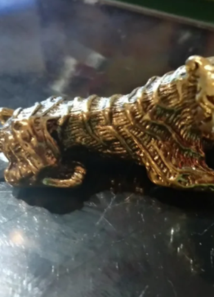 Фигурка статуэтка сувенир тигр тигренок латунь металл