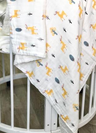 Муслиновый плед одеялко 110*110