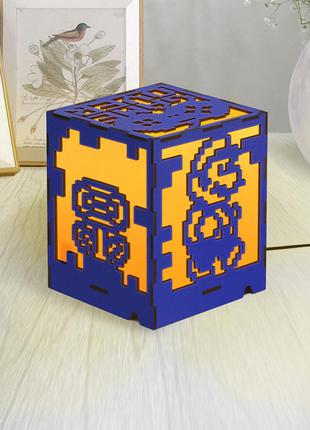 Ретро гри супер маріо маріо-світильник тьмяне світло ночі декоративний нічник для дорослих лед лампа з пультом