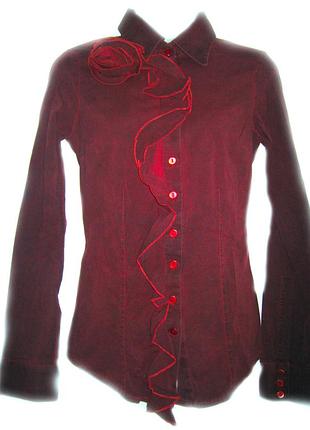 Блуза женская бордовая