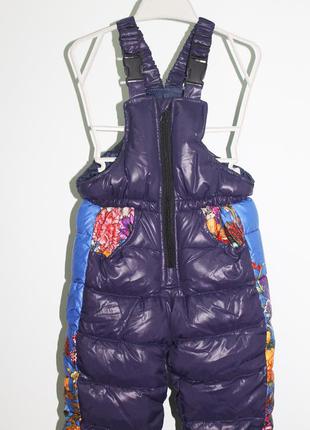 Детский зимний комбинезон с курткой для девочки "цветы"5 фото
