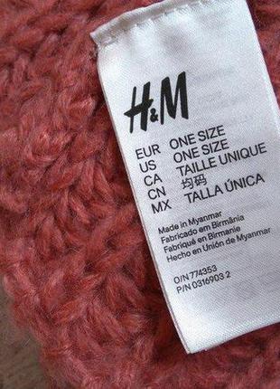 Снуд для женщины h&m 0316903 one size коралловый 654184 фото