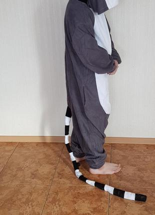 Пижама слип кигуруми костюм лемур