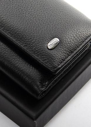 Чорний гаманець-ключниця з натуральної шкіри dr. bond m63 фото