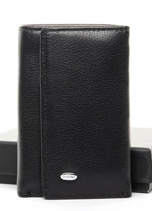 Чорний гаманець-ключниця з натуральної шкіри dr. bond m6