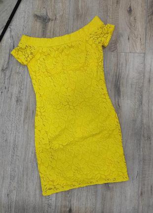 Платье британская изысканное сетное мини платье с приспущенными короткими рукавами1 фото