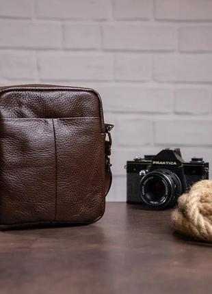 Месенджер чоловічий шкіряний коричневий