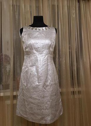 Платье серебро