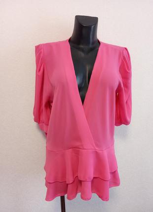 Нарядная розовая блуза