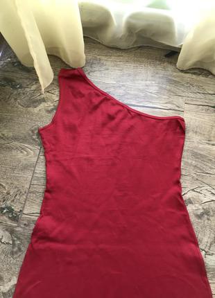 Плаття плаття червоне червоне плечі туніка6 фото